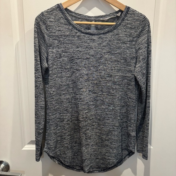 Athleta Lightweight Striped Long Sleeve Top - Picture 1 of 5